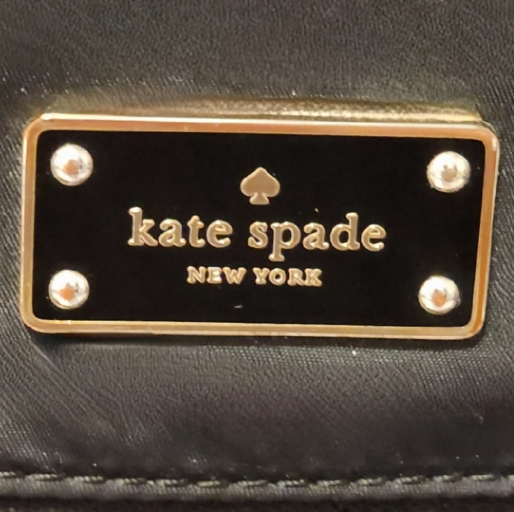 🌷👜Kate Spade Black Nylon Messenger Crossbody Shoulder Bag🌷 - Picture 11 of 11